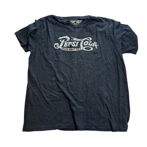 Savvy‎ Pepsi-Cola Graphic T-Shirt Mens XXL Charcoal Gray Heathered Vintage Style